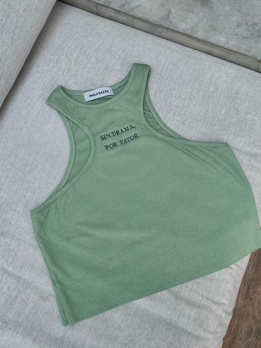 Tank top “Sin drama, por favor”