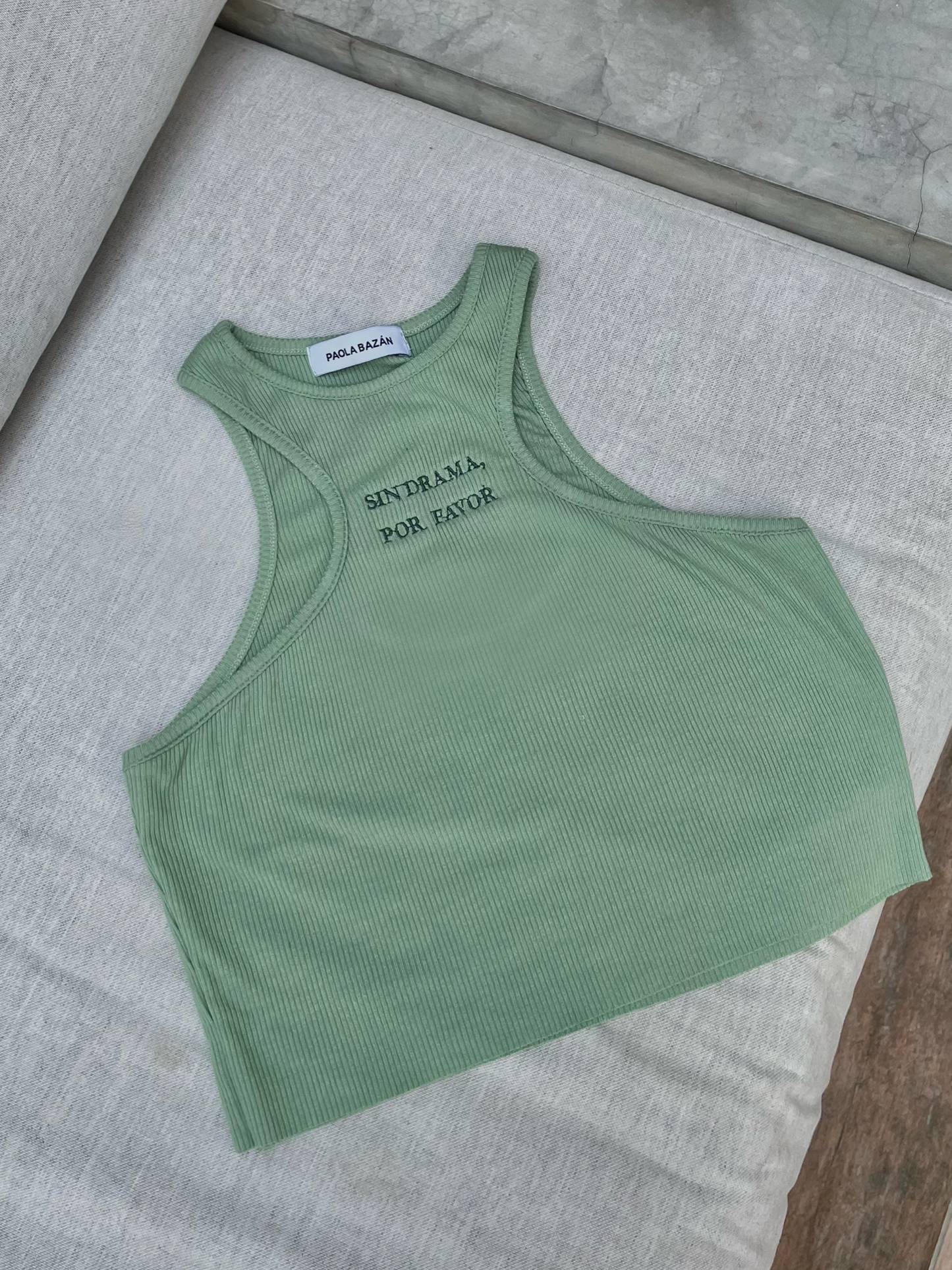 Tank top “Sin drama, por favor”